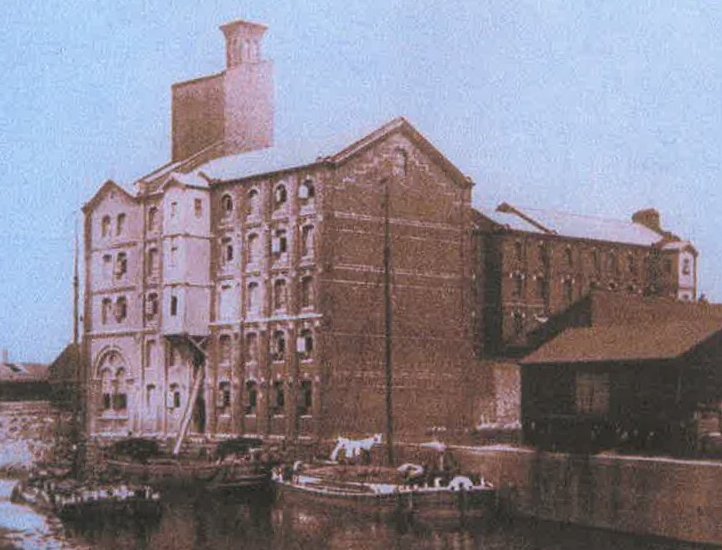 Hanleys mill from River Don