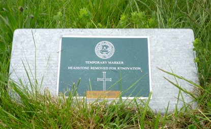 Ogden CWGC temporary marker